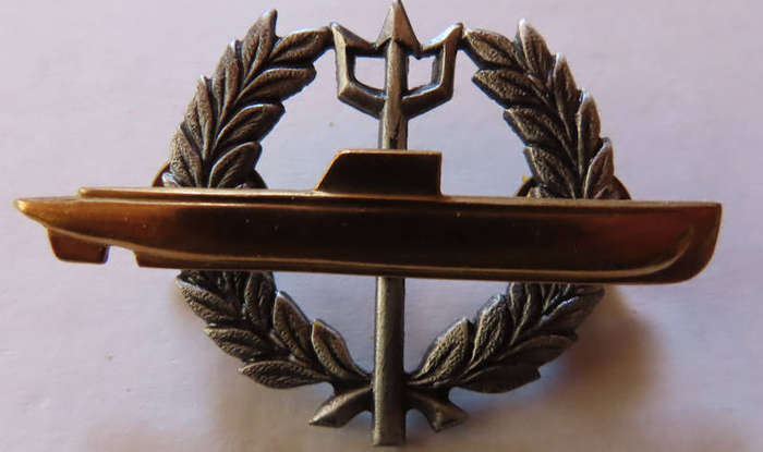 South Africa - South African Navy - Submariners Breast Badge Worn 1973-2009 - Scarce