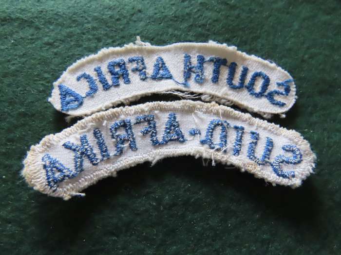 South Africa-South African Navy- Summer Shoulder Titles worn in the 1960's