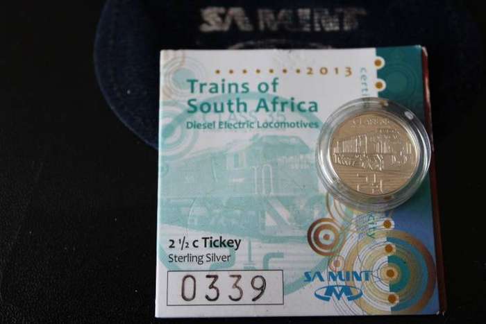 2013 Trains of SA Silver Tickey