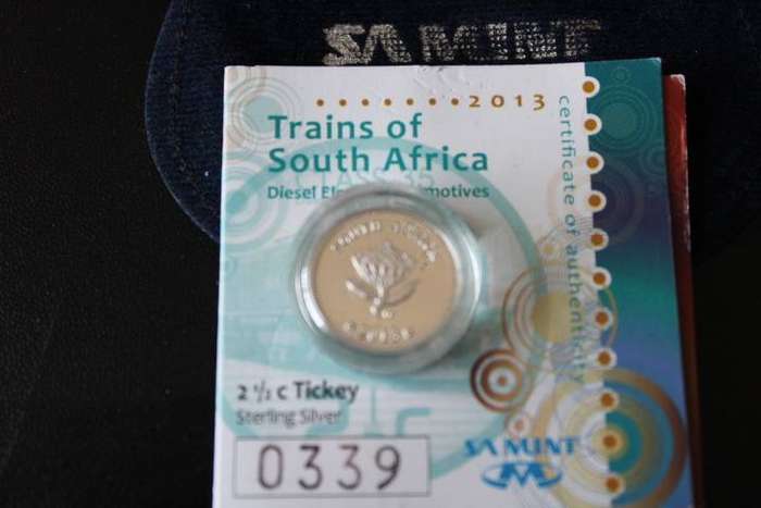 2013 Trains of SA Silver Tickey