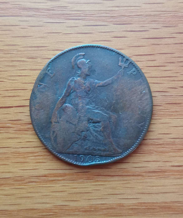 1905 British penny