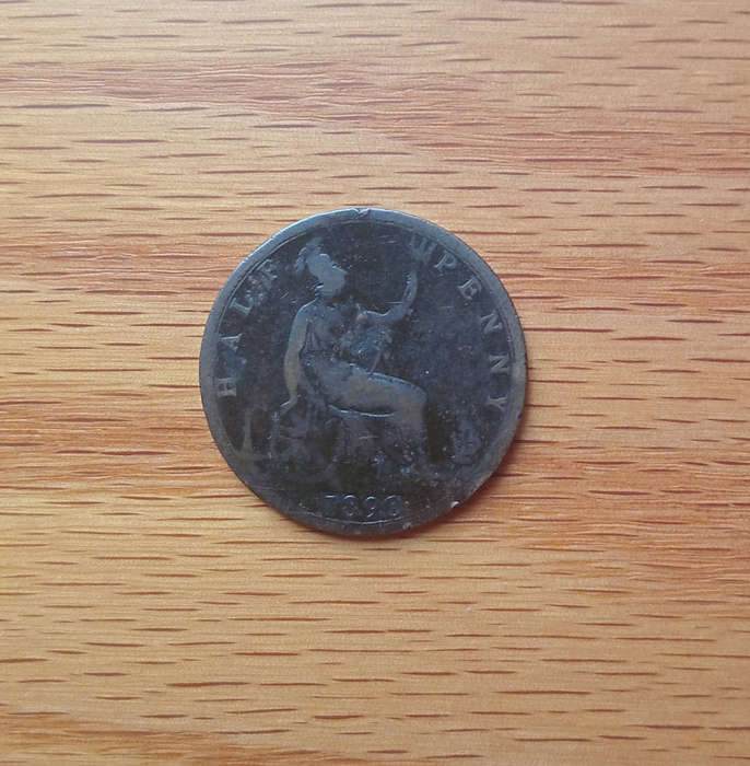 1890 Great Britain half penny