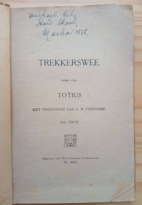 Africana-Trekkerswee,verse van Totius