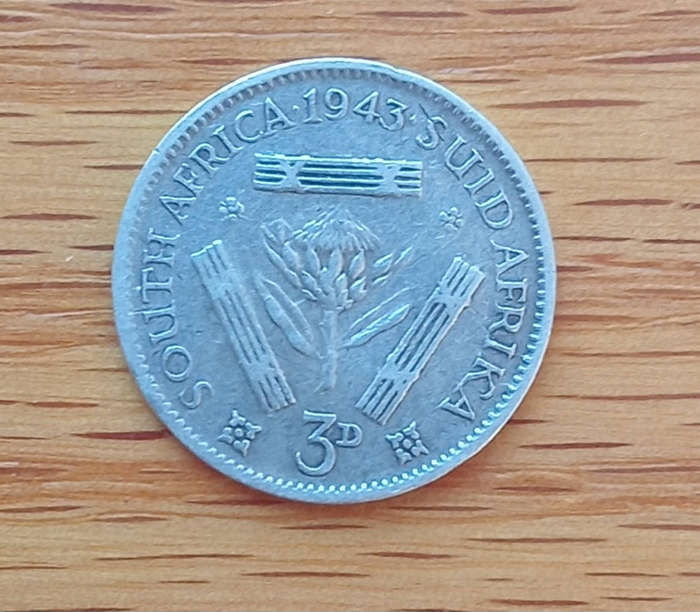 1943 South Africa tickey