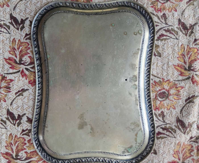 Antique silver platter