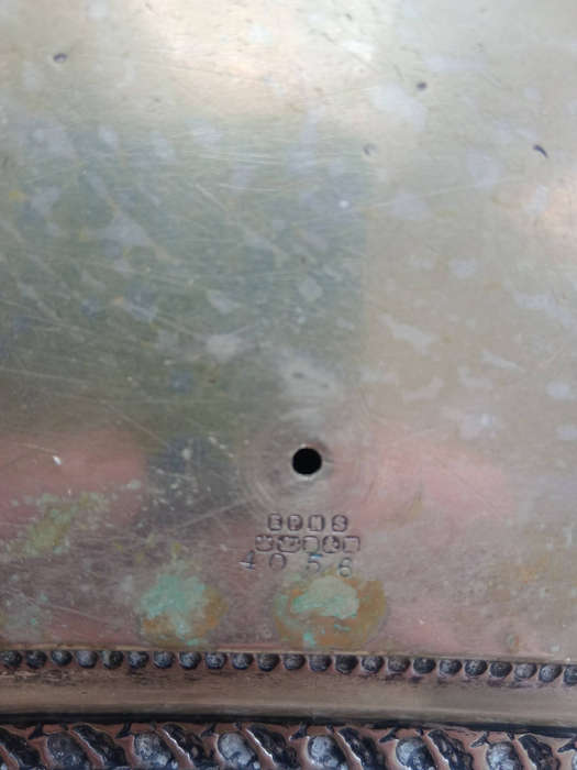 Antique silver platter