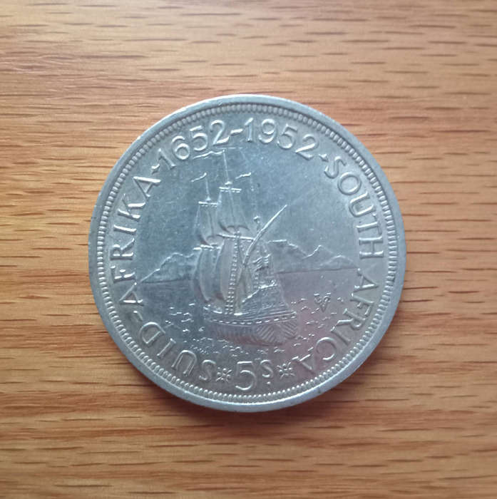 1952 South Africa 5 shillings