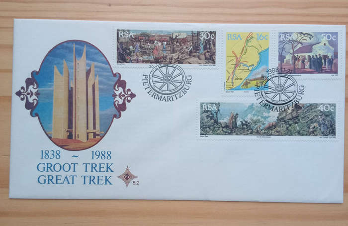 Great Trek 1988 commemoration- FDC 5.2
