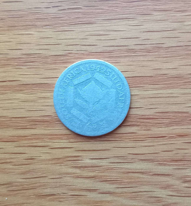 1942 South Africa sixpence