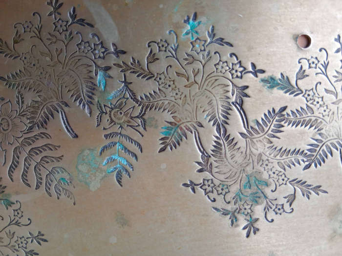 Antique silver platter