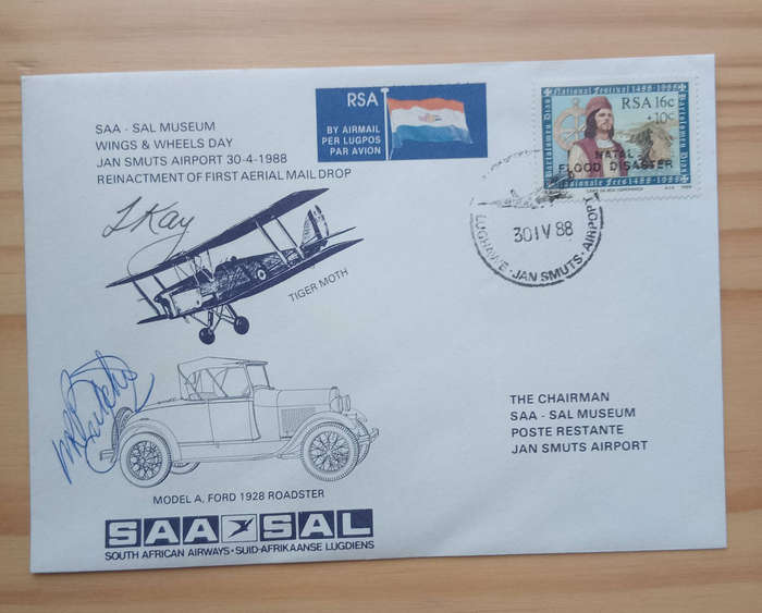 Special  edition envelope- issued by the South African Airways