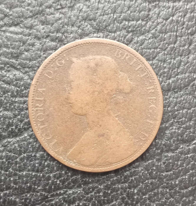 1871 Great Britain half penny