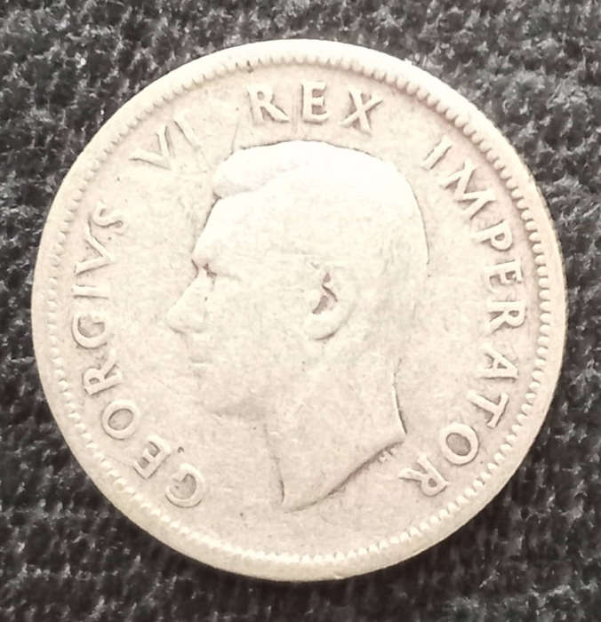 1943 South Africa one shilling