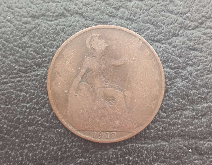 1917 Great Britain one penny