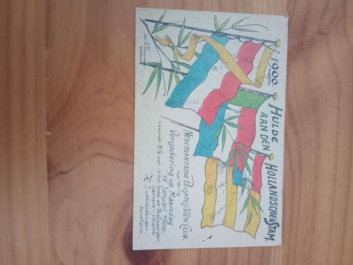 Africana-postcard addressed to Moesman