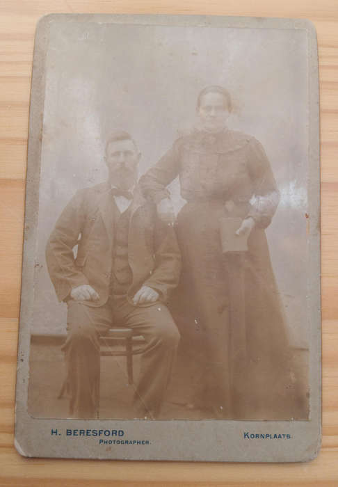 Africana photo of an unknown couple