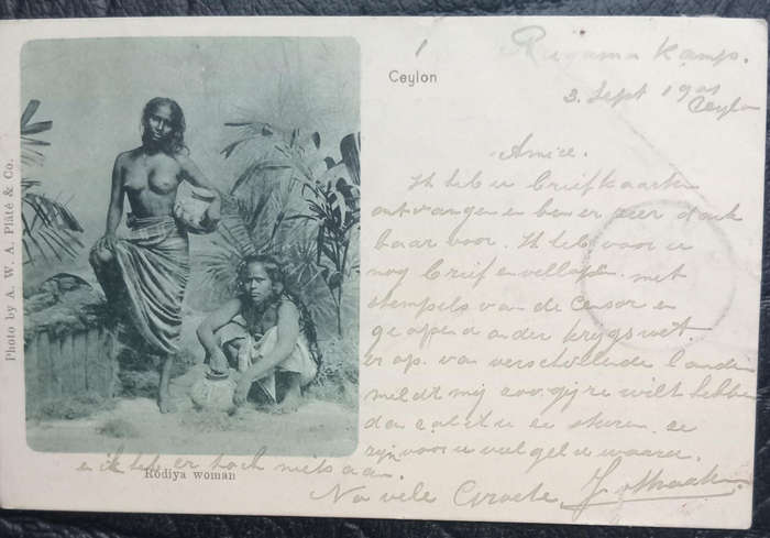 Africana-Boer War Postcard from Ceylon