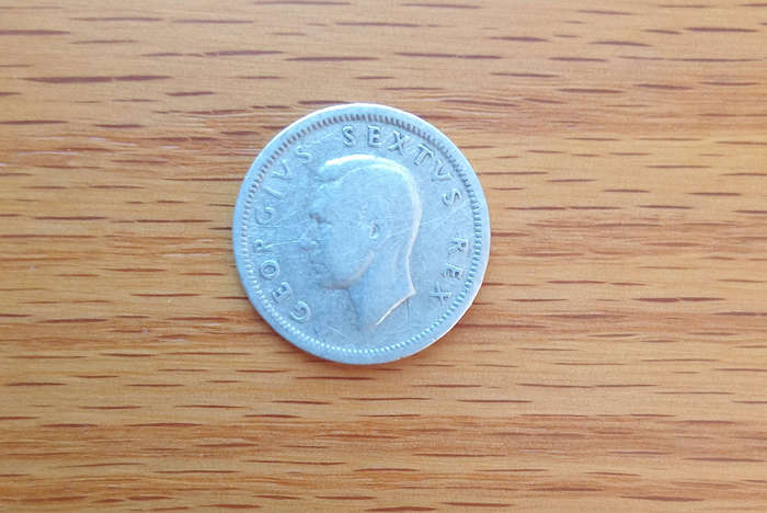 1948 South Africa sixpence