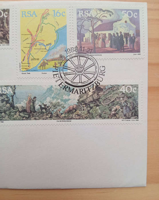 Great Trek 1988 commemoration- FDC 5.2