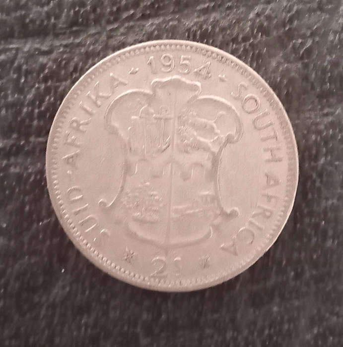 1954 South Africa two shillings