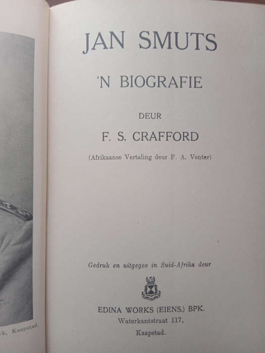Jan Smuts- F S Crafford
