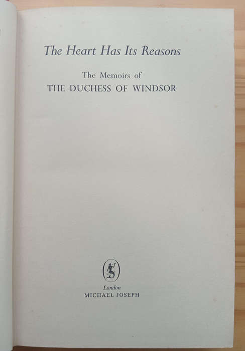 The heart has its reasons- the Duchess of Windsor