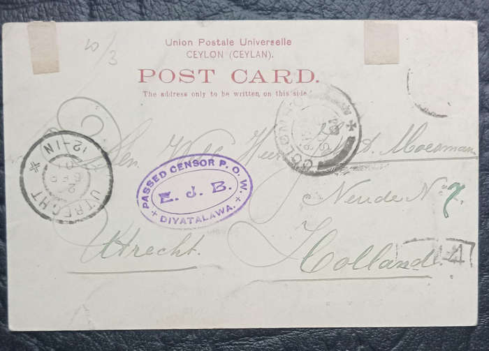Africana-Boer War Postcard from Ceylon