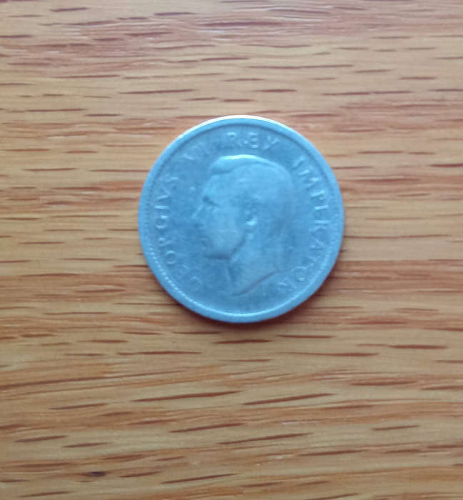 1943 South Africa sixpence