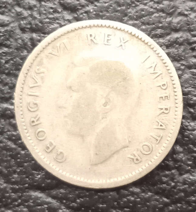 1944 South Africa sixpence