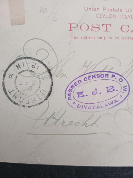Africana-Boer War Postcard from Ceylon