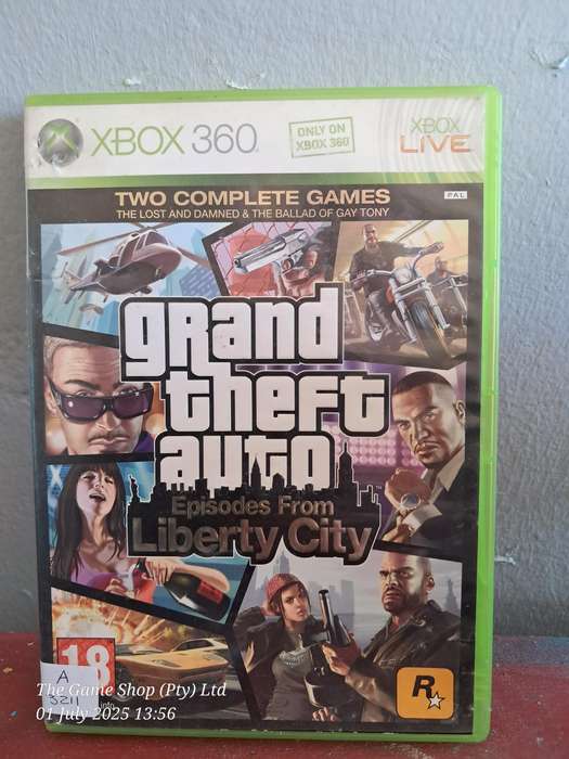 XBOX 360 GRAND THEFT AUTO : EPISODES FROM LIBERTY CITY - NO MANUAL/MAP