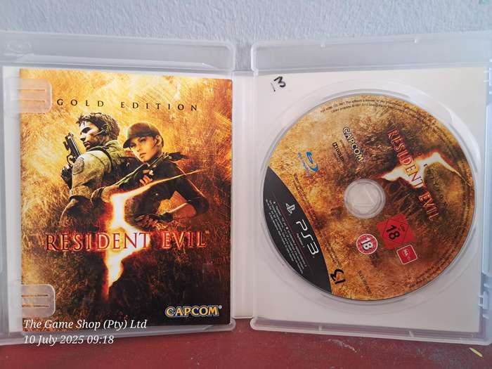 PS3 RESIDENT EVIL 5 GOLD EDITION - CIB