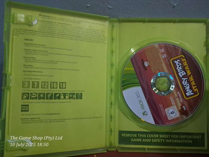 XBOX 360 ANGRY BIRDS STAR WARS - NO MANUAL