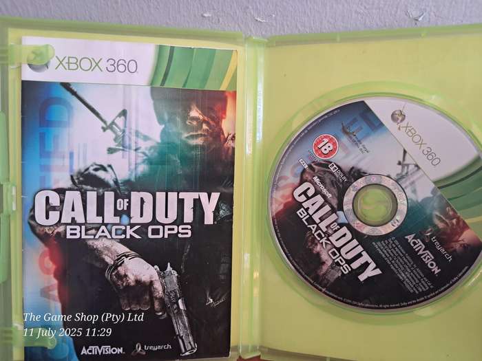 XBOX 360 CALL OF DUTY : BLACK OPS - CIB