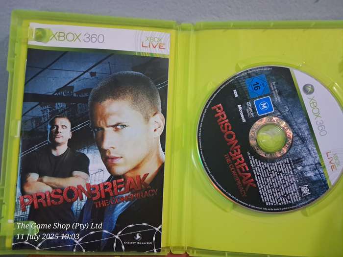 XBOX 360 PRISON BREAK : THE CONSPIRACY - CIB