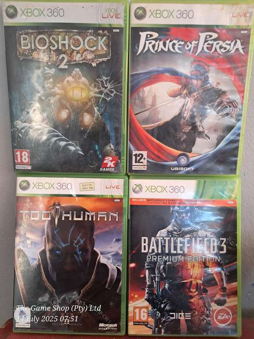 XBOX 360 BUNDLE (4X GAMES)