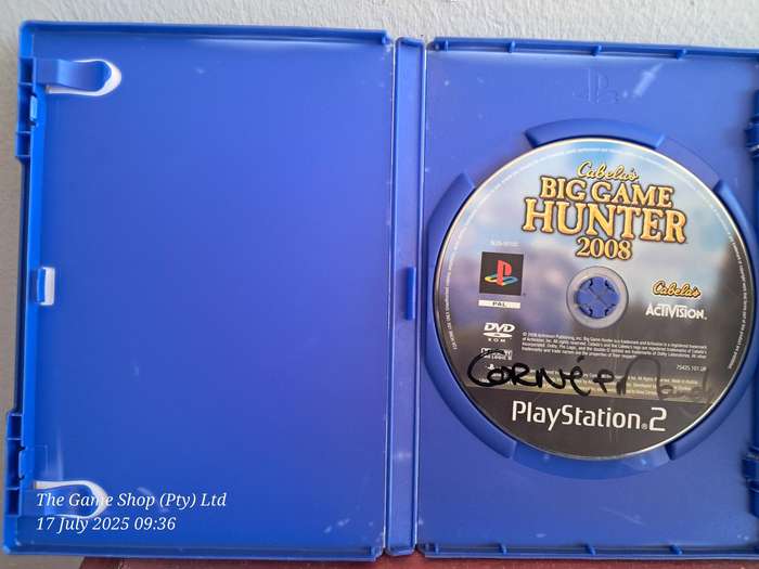 PS2 CABELA BIG GAME HUNTER 2008 - NO MANUAL