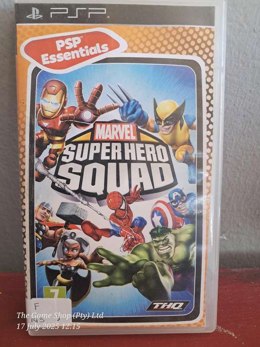 PSP MARVEL SUPER HERO SQUAD - NO MANUAL (RE-PRINTED ARTWORK)
