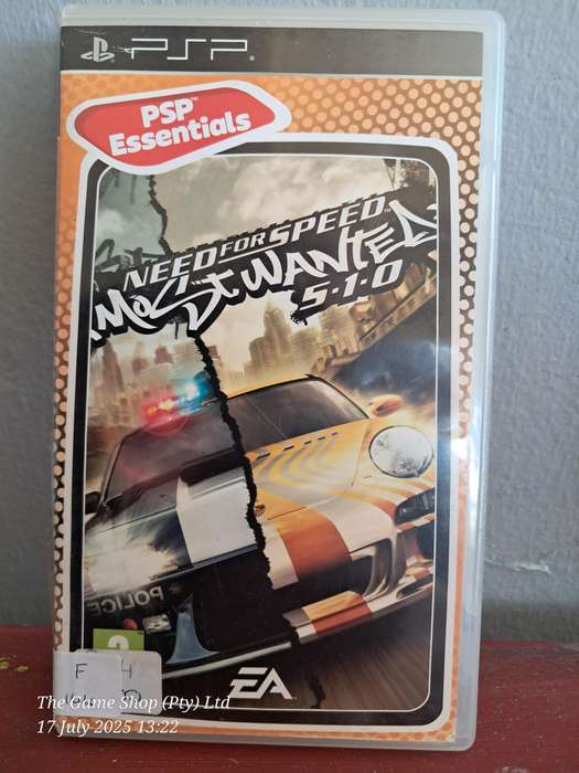 PSP NEED FOR SPEED : MOST WANTED 5-1-0 (NO MANUAL)