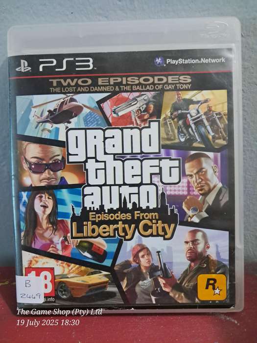 PS3 GRAND THEFT AUTO : EPISODES FROM LIBERTY CITY - NO MANUAL/MAP