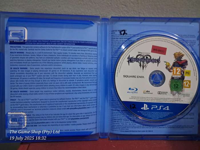 PS4 KINGDOM HEARTS 3
