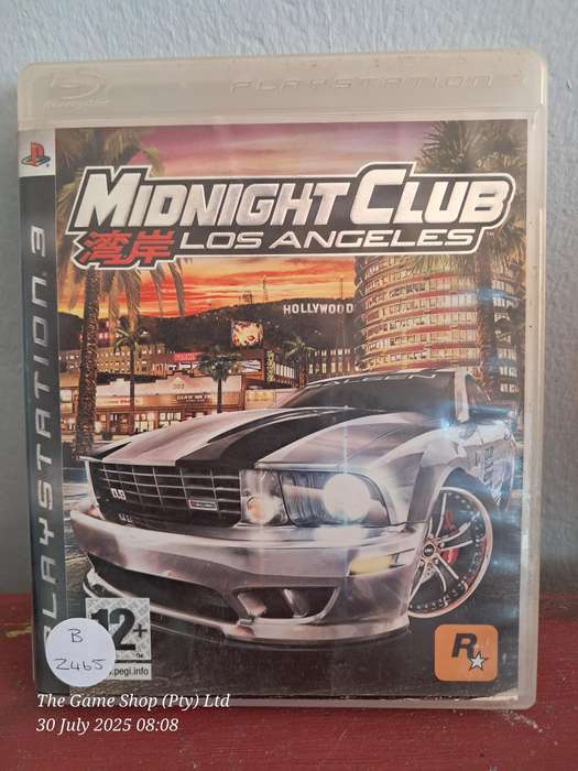 PS3 MIDNIGHT CLUB : LOS ANGELES - NO MANUAL