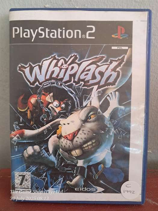 PS2 WHIPLASH - NO MANUAL (RE-PRINTED ARTWORK)