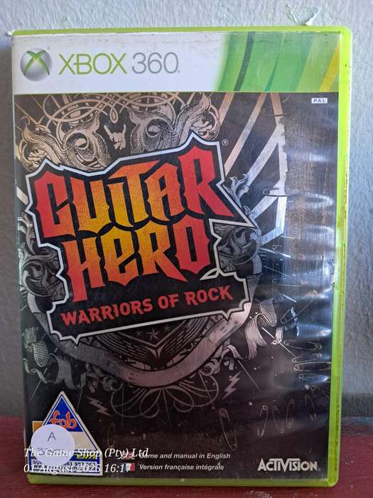XBOX 360 GUITAR HERO : WARRIORS OF ROCK - CIB