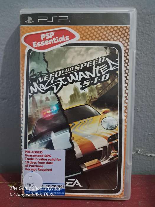 PSP NEED FOR SPEED MOST WANTED 5-1-0 CIB