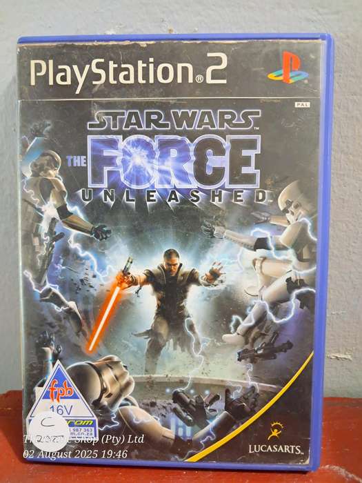 PS2 STAR WARS : THE FORCE UNLEASHED (NO MANUAL) - REPRINTED ARTWORK