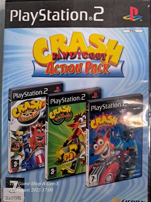 PS2 CRASH BANDICOOT ACTION PACK - NO MANUALS