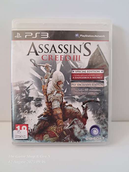 PS3 ASSASSINS CREED 3 - CIB