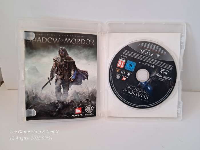 PS3 SHADOW OF MORDOR - CIB
