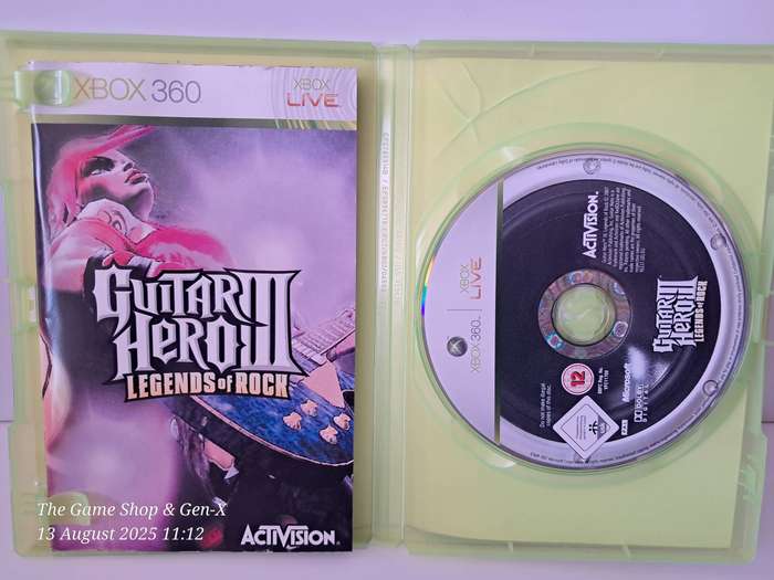 XBOX 360 GUITAR HERO III : LEGENDS OF ROCK - CIB